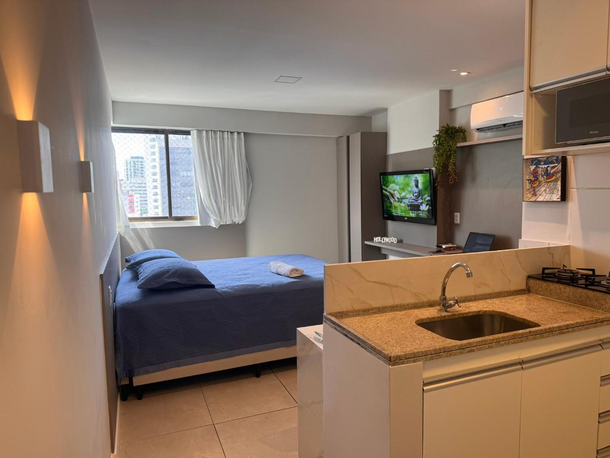 Flat Localizado A 200M Shopping Recife, Bem Perto Da Praia De Boa Viagem E Com Wi-Fi 400Mbps Εξωτερικό φωτογραφία